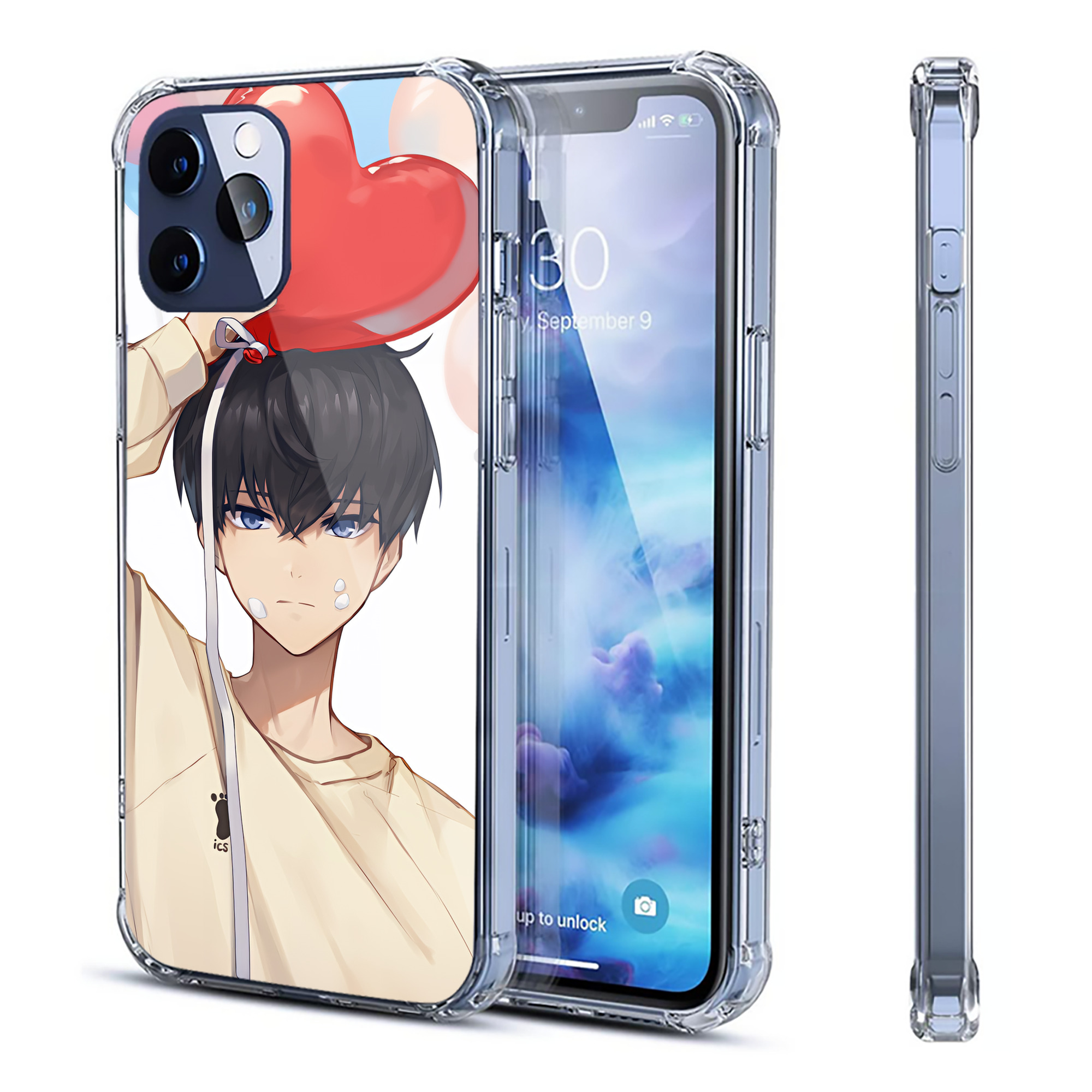 （画像用） ハイキュー!! Haikyu!! 【iPhone 12シリーズ対応】透明スマホケース（クリアソフトケース）